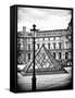 View of the Pyramid and the Louvre Museum Building, Paris, France-Philippe Hugonnard-Framed Stretched Canvas