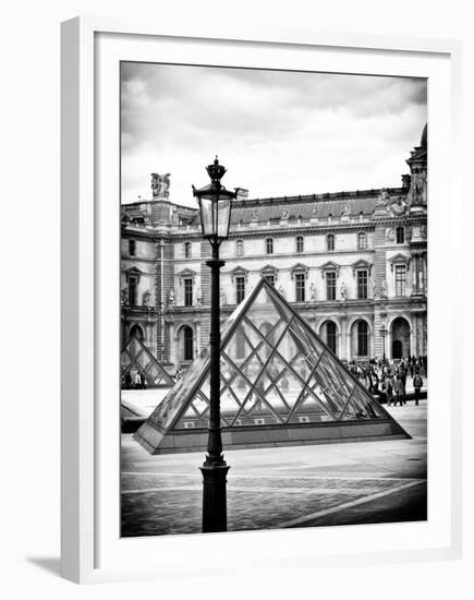 View of the Pyramid and the Louvre Museum Building, Paris, France-Philippe Hugonnard-Framed Premium Photographic Print