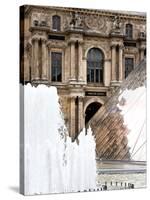 View of the Pyramid and the Louvre Museum Building, Paris, France-Philippe Hugonnard-Stretched Canvas