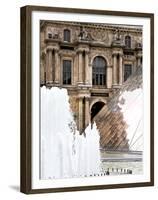 View of the Pyramid and the Louvre Museum Building, Paris, France-Philippe Hugonnard-Framed Premium Photographic Print