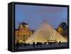 View of the Pyramid and the Louvre Museum Building-null-Framed Stretched Canvas