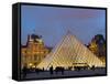 View of the Pyramid and the Louvre Museum Building-null-Framed Stretched Canvas