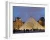 View of the Pyramid and the Louvre Museum Building-null-Framed Premium Photographic Print