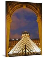 View of the Pyramid and the Louvre Museum Building-null-Stretched Canvas