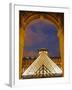 View of the Pyramid and the Louvre Museum Building-null-Framed Premium Photographic Print