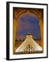 View of the Pyramid and the Louvre Museum Building-null-Framed Premium Photographic Print