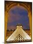 View of the Pyramid and the Louvre Museum Building-null-Mounted Premium Photographic Print