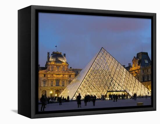 View of the Pyramid and the Louvre Museum Building-null-Framed Stretched Canvas