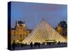 View of the Pyramid and the Louvre Museum Building-null-Stretched Canvas