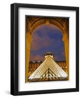 View of the Pyramid and the Louvre Museum Building-null-Framed Photographic Print