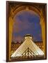 View of the Pyramid and the Louvre Museum Building-null-Framed Photographic Print