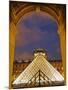 View of the Pyramid and the Louvre Museum Building-null-Mounted Photographic Print