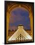 View of the Pyramid and the Louvre Museum Building-null-Framed Photographic Print