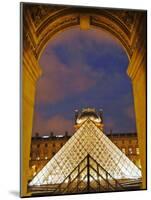 View of the Pyramid and the Louvre Museum Building-null-Mounted Photographic Print