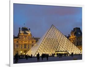 View of the Pyramid and the Louvre Museum Building-null-Framed Photographic Print