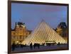 View of the Pyramid and the Louvre Museum Building-null-Framed Photographic Print