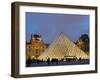 View of the Pyramid and the Louvre Museum Building-null-Framed Photographic Print