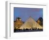 View of the Pyramid and the Louvre Museum Building-null-Framed Photographic Print