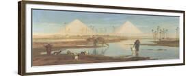 View of the Pyramids-Frederick Goodall-Framed Giclee Print