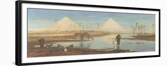 View of the Pyramids-Frederick Goodall-Framed Giclee Print