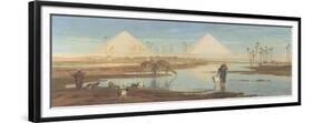 View of the Pyramids-Frederick Goodall-Framed Giclee Print