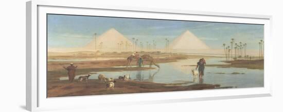 View of the Pyramids-Frederick Goodall-Framed Giclee Print