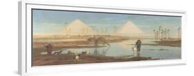 View of the Pyramids-Frederick Goodall-Framed Giclee Print