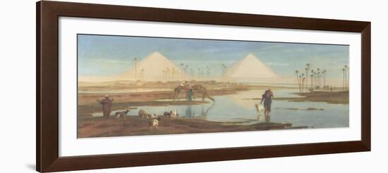 View of the Pyramids-Frederick Goodall-Framed Giclee Print