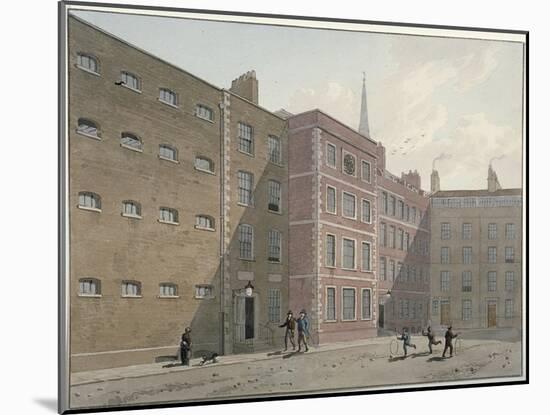 View of the Quadrangle at Bridewell, City of London, 1810-George Shepherd-Mounted Giclee Print