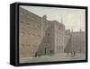 View of the Quadrangle at Bridewell, City of London, 1810-George Shepherd-Framed Stretched Canvas
