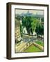 View of the Quai Du Louvre, 1928 (Oil on Canvas)-Robert Delaunay-Framed Giclee Print