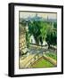 View of the Quai Du Louvre, 1928 (Oil on Canvas)-Robert Delaunay-Framed Giclee Print