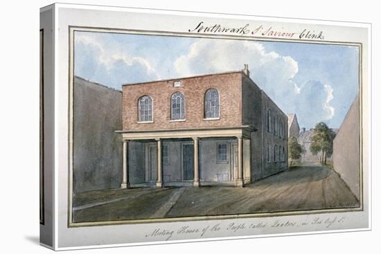 View of the Quaker's Meeting House on Redcross Street, Southwark, London, 1825-G Yates-Stretched Canvas