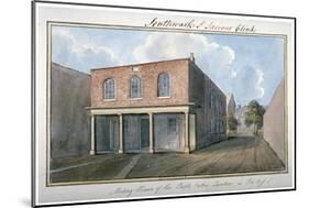 View of the Quaker's Meeting House on Redcross Street, Southwark, London, 1825-G Yates-Mounted Giclee Print