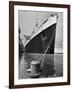 View of the Queen Mary Docked in New York City After It's Arrival-Carl Mydans-Framed Photographic Print