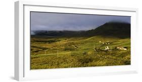View of the Quiraing from Brogaig on the Isle of Skye, Inner Hebrides, Scotland, United Kingdom-John Woodworth-Framed Photographic Print