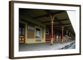 View of the Railway Station-null-Framed Giclee Print