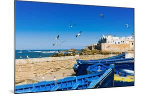 View of the Ramparts of the Old City, Essaouira, Morocco-Nico Tondini-Mounted Photographic Print