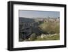 View of the Ravine and the Sassi Area of Matera with Matera Cathedral, Basilicata, Italy, Europe-Martin Child-Framed Photographic Print