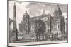 View of the Rear Entrance of the Basilica of S. Maria Maggiore, C.1760-1778 (Etching)-Giovanni Battista Piranesi-Mounted Giclee Print