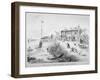 View of the Red House Inn on the Banks of the River Thames, Battersea, London, 1850-null-Framed Giclee Print