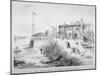 View of the Red House Inn on the Banks of the River Thames, Battersea, London, 1850-null-Mounted Giclee Print