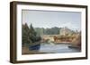 View of the Regent's Canal, Lisson Grove Road, St John's Wood, London, C1830-William Crotch-Framed Giclee Print