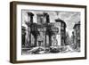 View of the Remains of the Forum of Nerva, from the 'Views of Rome' Series, 1758-Giovanni Battista Piranesi-Framed Premium Giclee Print