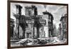 View of the Remains of the Forum of Nerva, from the 'Views of Rome' Series, 1758-Giovanni Battista Piranesi-Framed Giclee Print