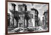 View of the Remains of the Forum of Nerva, from the 'Views of Rome' Series, 1758-Giovanni Battista Piranesi-Framed Giclee Print