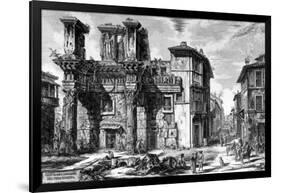 View of the Remains of the Forum of Nerva, from the 'Views of Rome' Series, 1758-Giovanni Battista Piranesi-Framed Giclee Print
