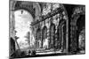 View of the Remains of the Temple of Claudius Near the Church of Santi Giovanni E Paolo, from the…-Giovanni Battista Piranesi-Mounted Giclee Print