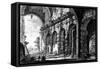 View of the Remains of the Temple of Claudius Near the Church of Santi Giovanni E Paolo, from the…-Giovanni Battista Piranesi-Framed Stretched Canvas