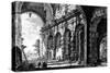 View of the Remains of the Temple of Claudius Near the Church of Santi Giovanni E Paolo, from the…-Giovanni Battista Piranesi-Stretched Canvas